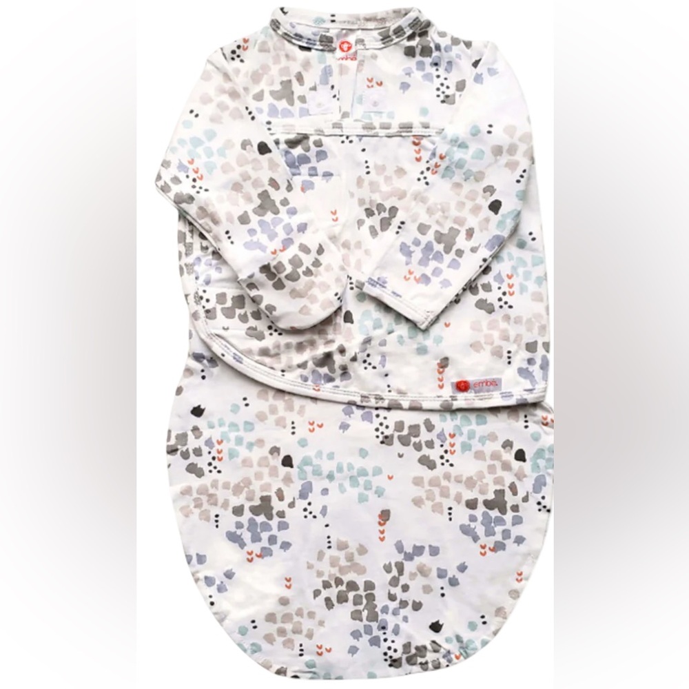 Embe Long Sleeves Cotton 2-way swaddle Disperse 0-4 months, 6-14 lbs NWT
